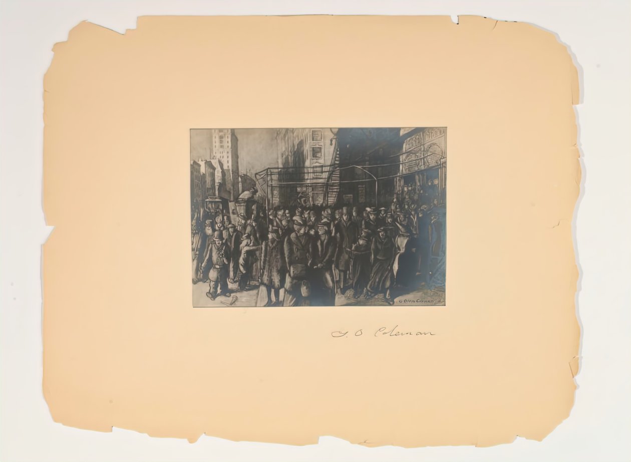 Scener fra folkets liv, portefølje uden titel, 1906. af Glenn O Coleman