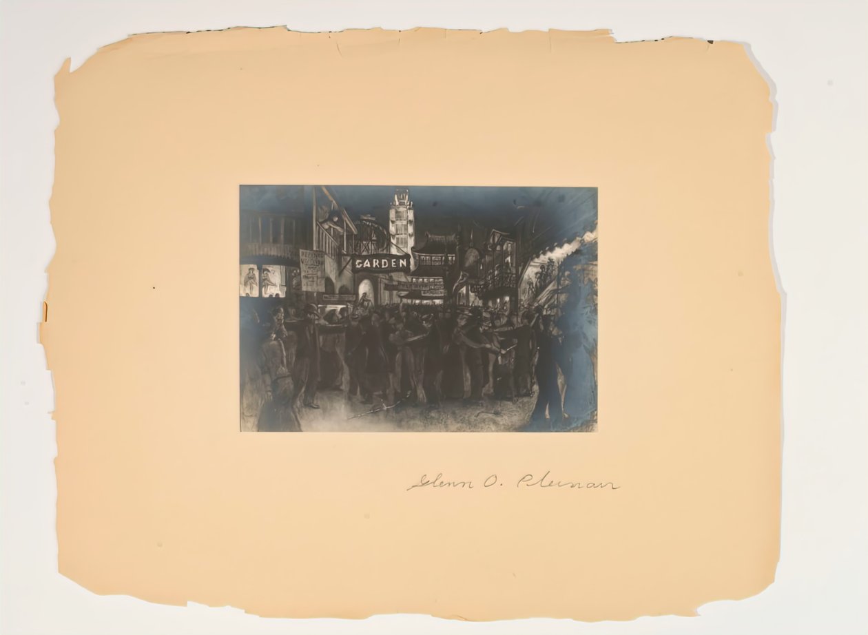 Scener fra folkets liv, portefølje uden titel, ca. 1905-1906. af Glenn O Coleman