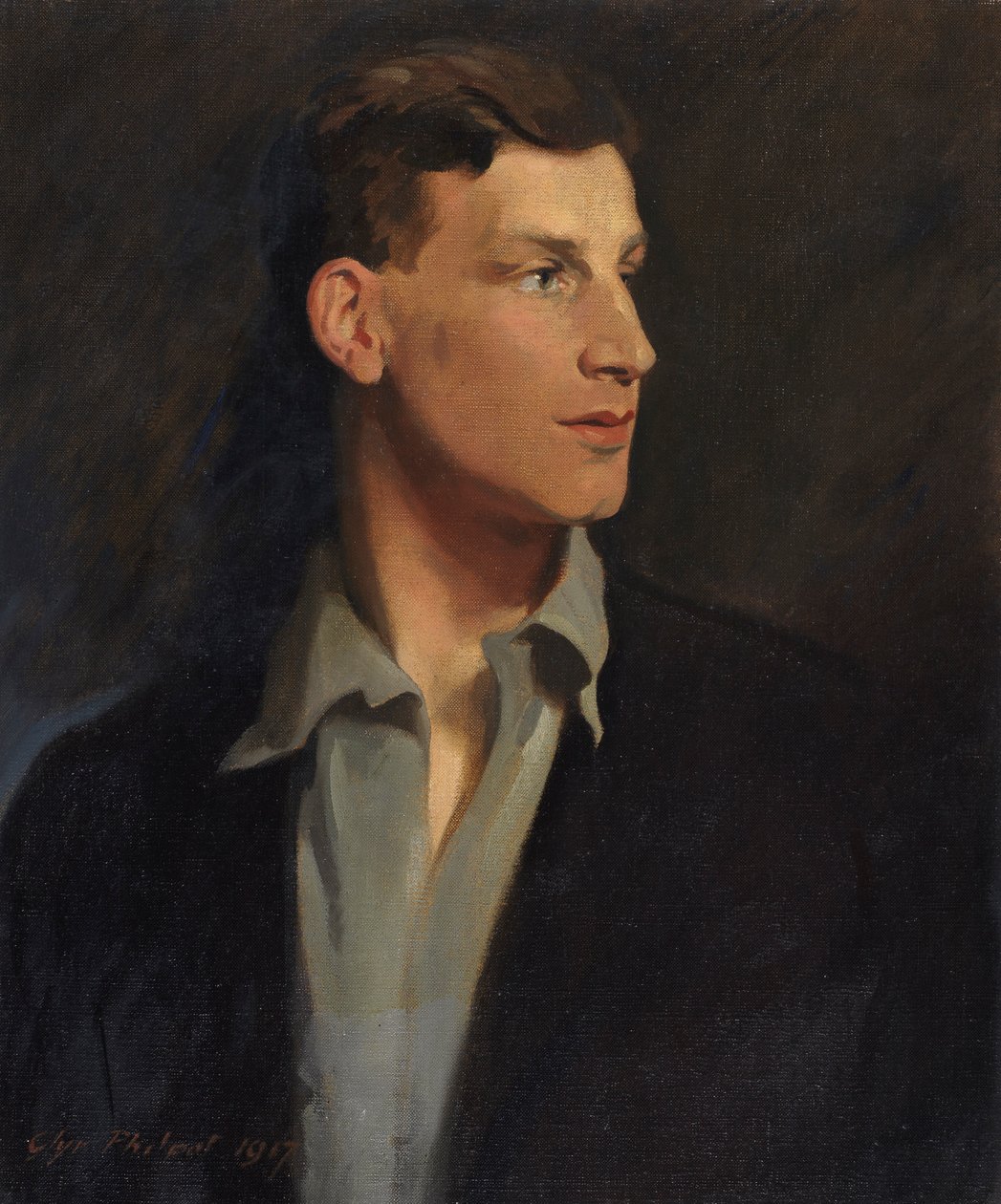 Portræt af Siegfried Sassoon (1886-1967) 1917 af Glyn Warren Philpot