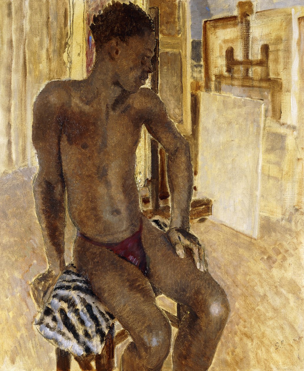 Sort model i studiet af Glyn Warren Philpot