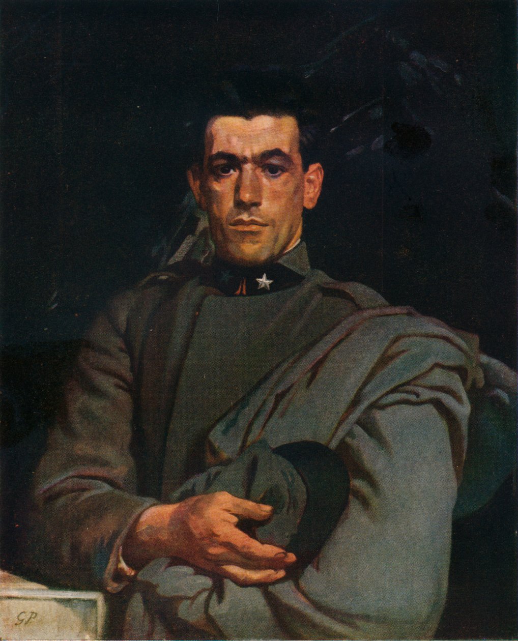 Italiensk soldat, nr. 2, c1918, 1924 af Glyn Warren Philpot