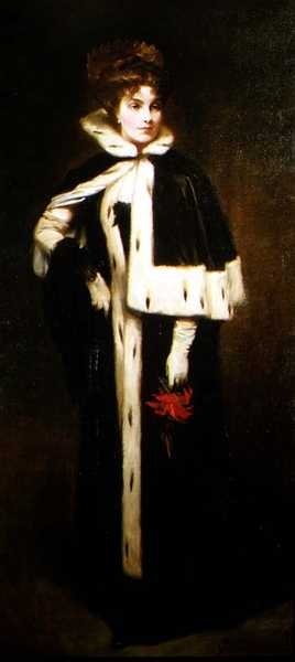 Portræt af fru Jean Ewing Fitzwilliam af Glyn Warren Philpot
