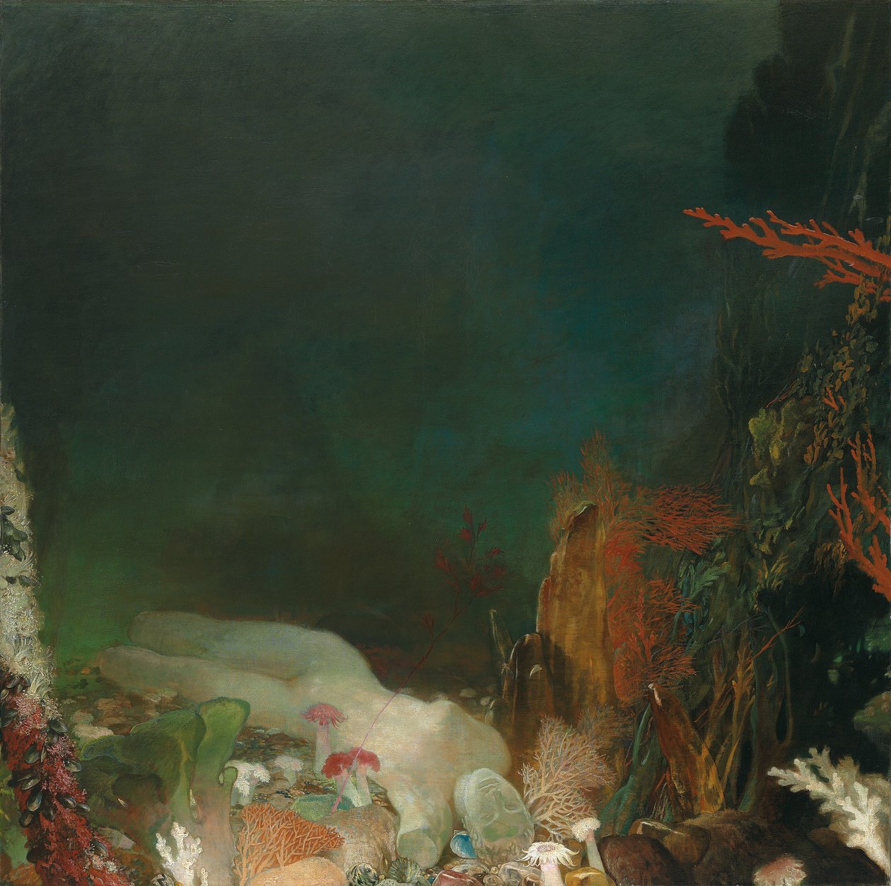 Under havet, ca. 1914-18 (olie på lærred) af Glyn Warren Philpot