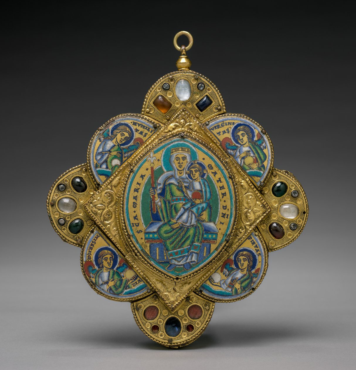 Vedhæng med Jomfru og Barn, ca. 1160-1170. af Godefroid de Huy