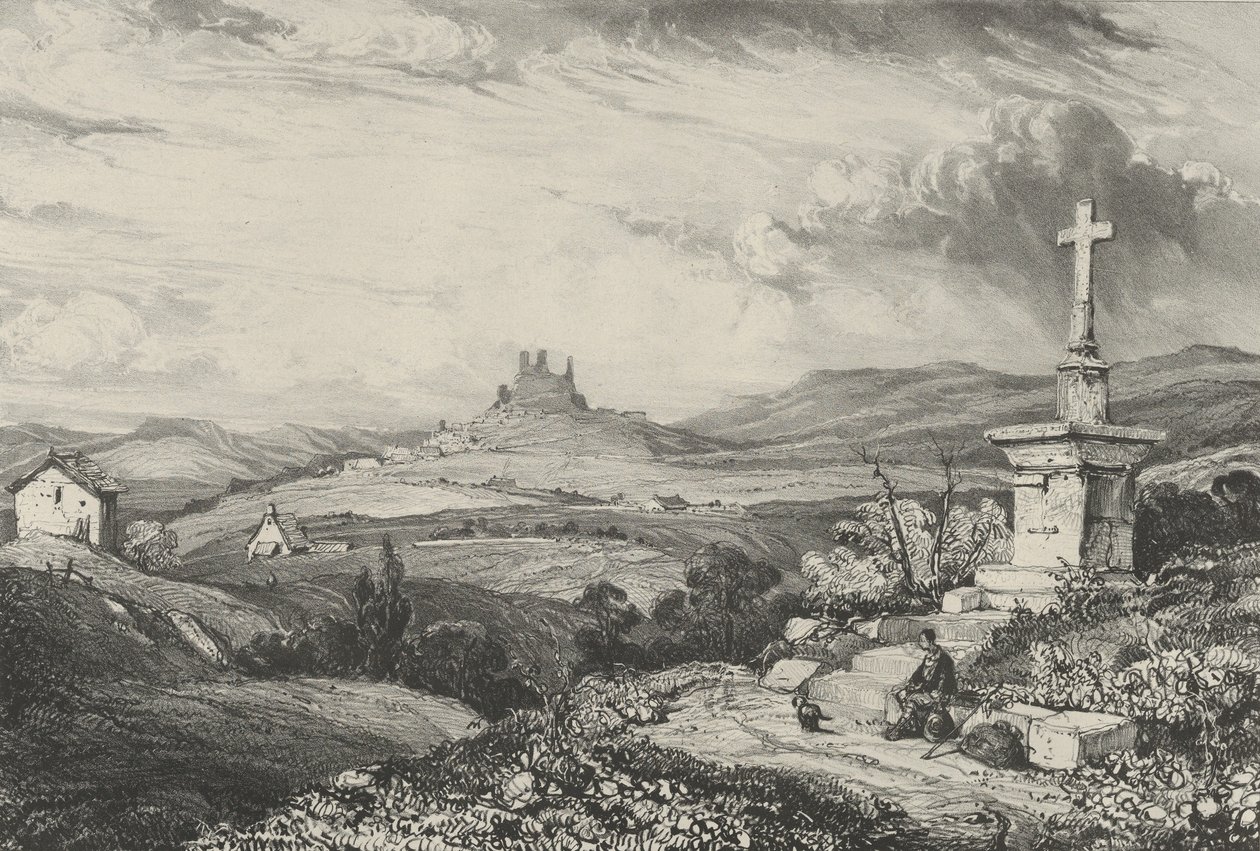 Larderole Castle, 1832. af Godefroy Engelmann