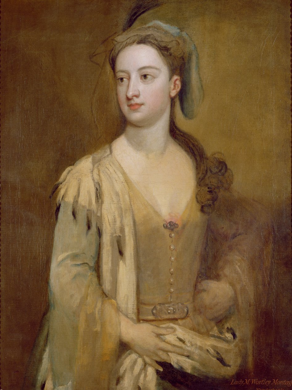 En kvinde, kaldet Lady Mary Wortley Montagu, ca. 1715-20 af Godfrey Kneller