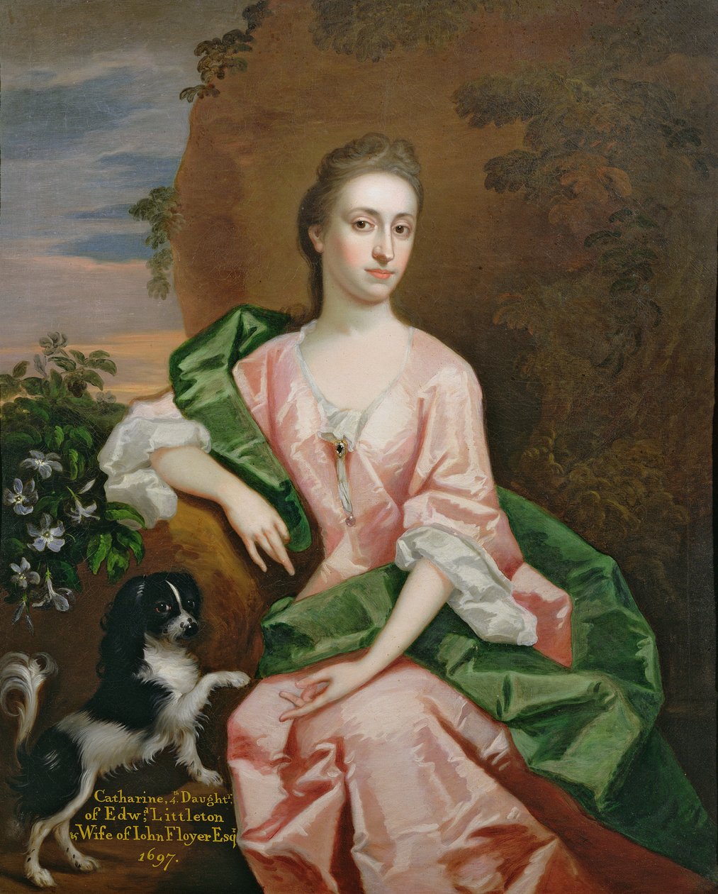 Catharine Littleton, hustru til John Floyer, 1697 af Godfrey Kneller
