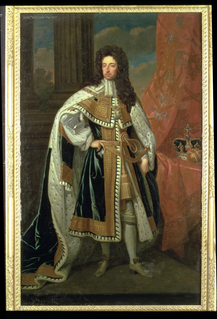 Portræt af kong Vilhelm III (1650-1702) af Godfrey Kneller