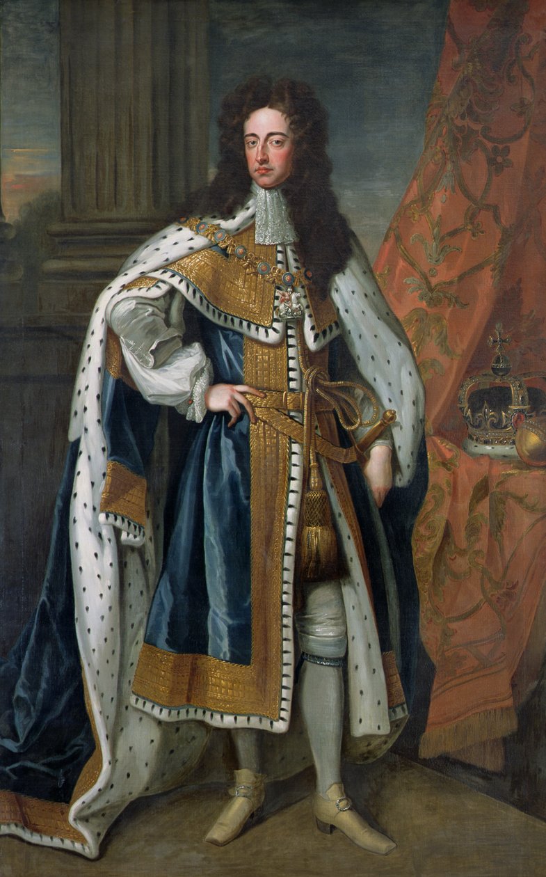 Portræt af Vilhelm III (1650-1702) af Orange (se også 194651) af Godfrey Kneller