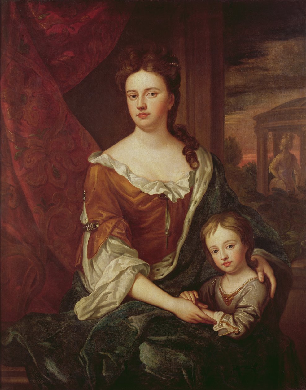 Dronning Anne og William, hertug af Gloucester af Godfrey Kneller