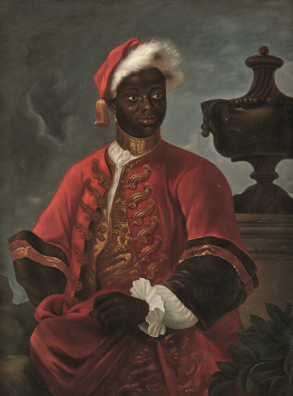 Portræt af en herre i farve (olie på lærred) af Godfrey (follower of) Kneller