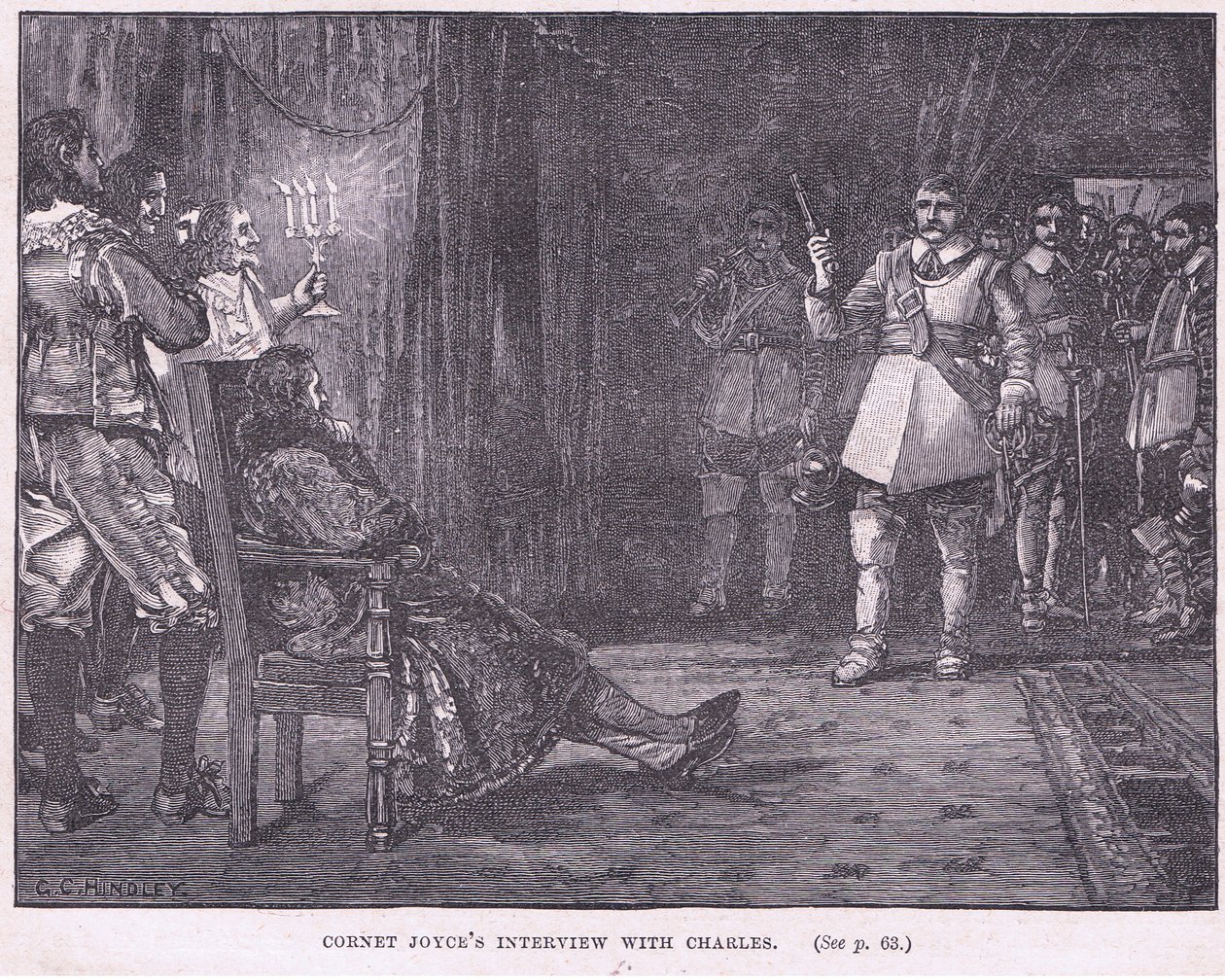 Cornet Joyces interview med Charles I AD 1647 af Godfrey C. Hindley