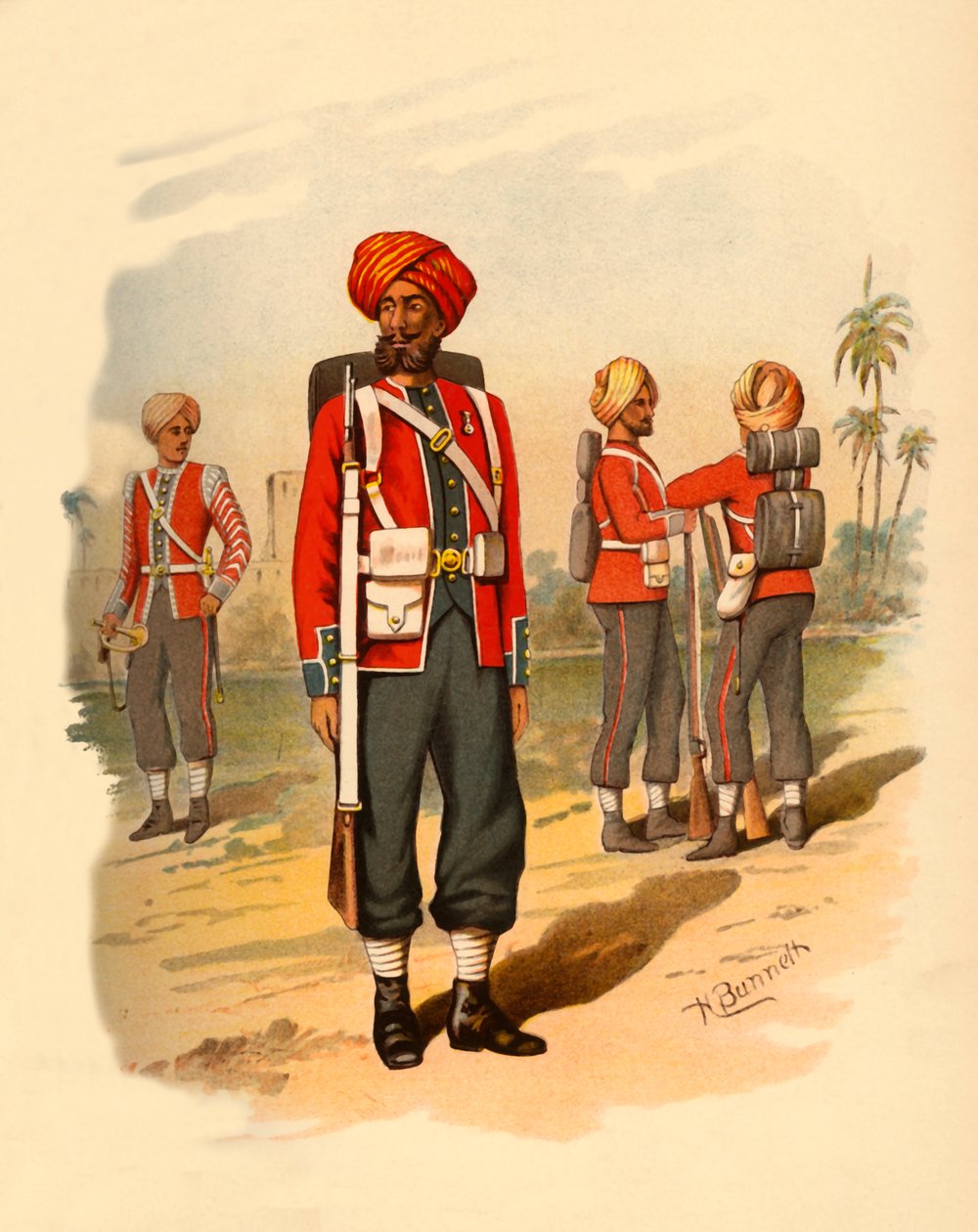 15. sikher, 1890. af Godfrey Douglas Giles