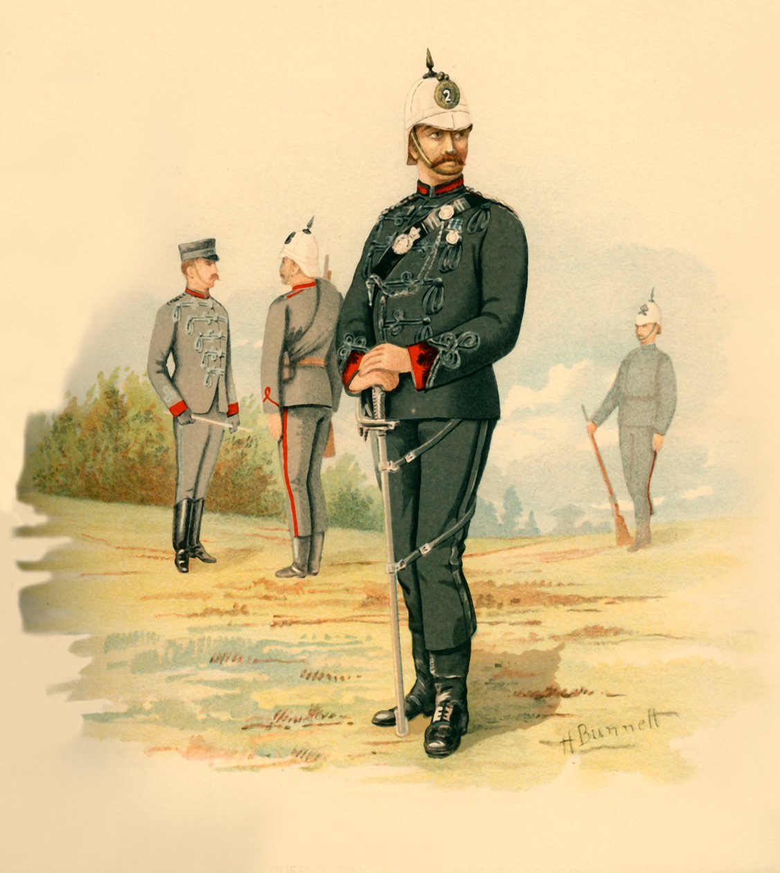 The 2nd Queens Own Rifles Canada, 1890. af Godfrey Douglas Giles