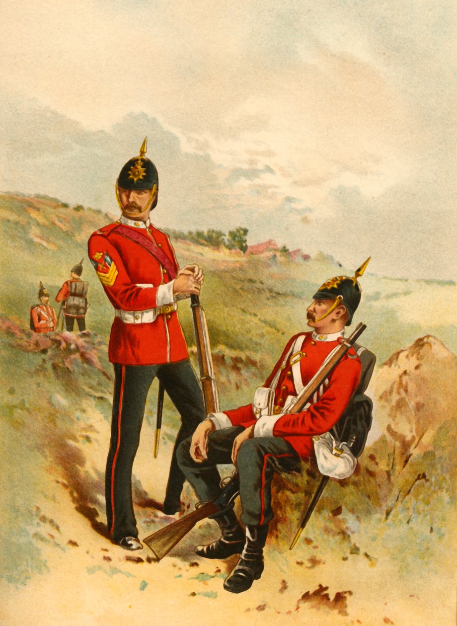 Den 57. - Hertugen af Cambridges egen Middlesex, 1890. af Godfrey Douglas Giles