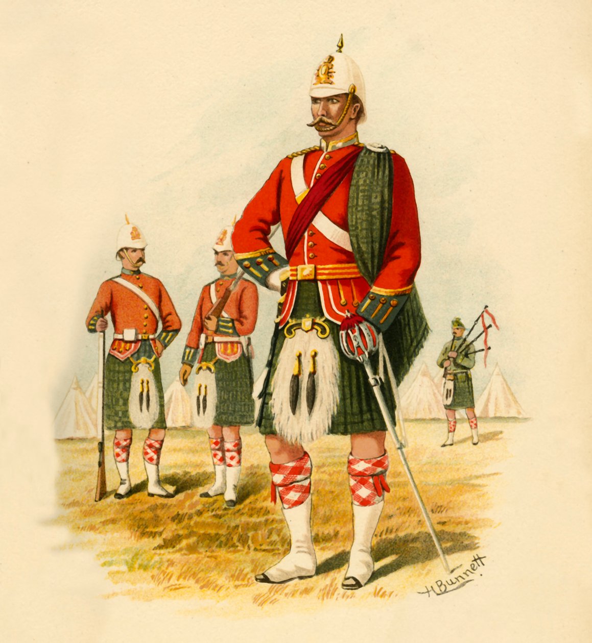 Den 5. kongelige skotte af Canada, 1890. af Godfrey Douglas Giles