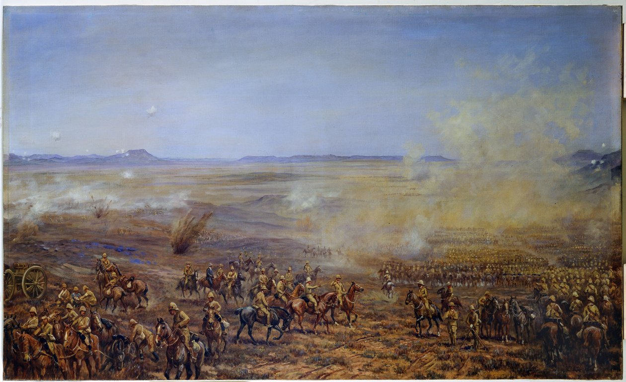 Den franske kavaleribrigades fremmarch for at aflaste Kimberley, 13. februar 1900 af Godfrey Douglas Giles