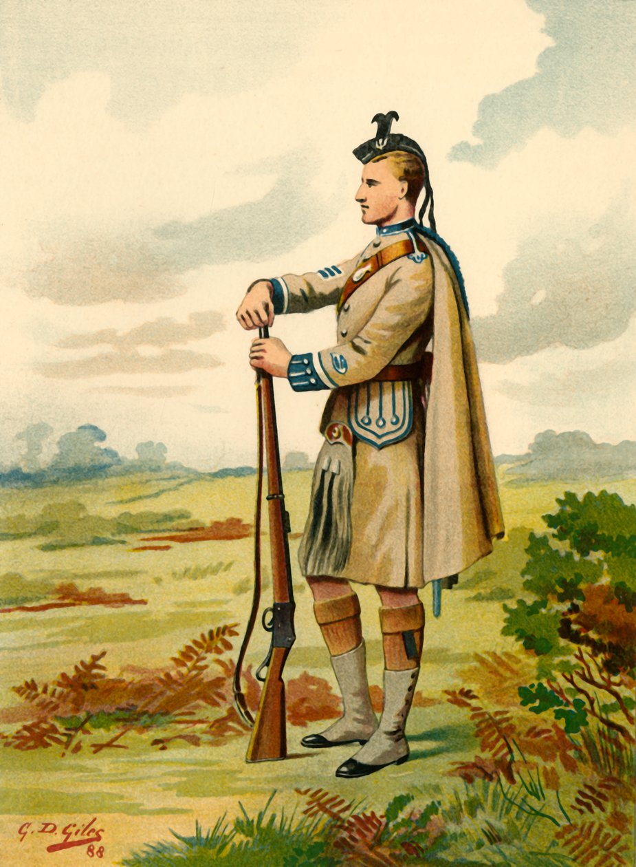 The London Scottish - Volunteers, 1890. af Godfrey Douglas Giles