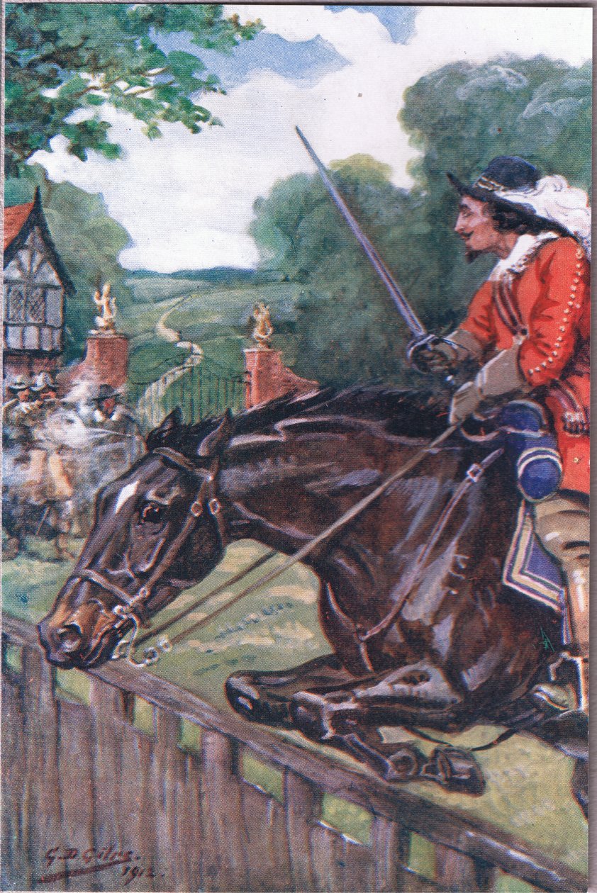 The Romance of Britonmarte: Men hun ryddede med tommer egepladen, fra Poems of Adam Lindsay Gordon udgivet af T. N. Foulis, 1912 af Godfrey Douglas Giles