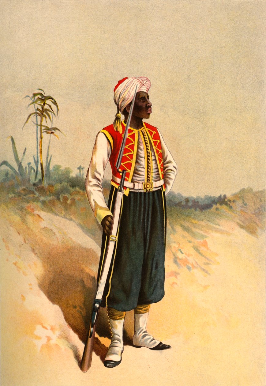 Vestindiske Regiment, 1890. af Godfrey Douglas Giles