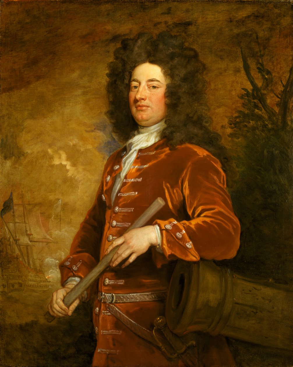 Admiral Sir John Jennings (1664-1743) af Godfrey Kneller