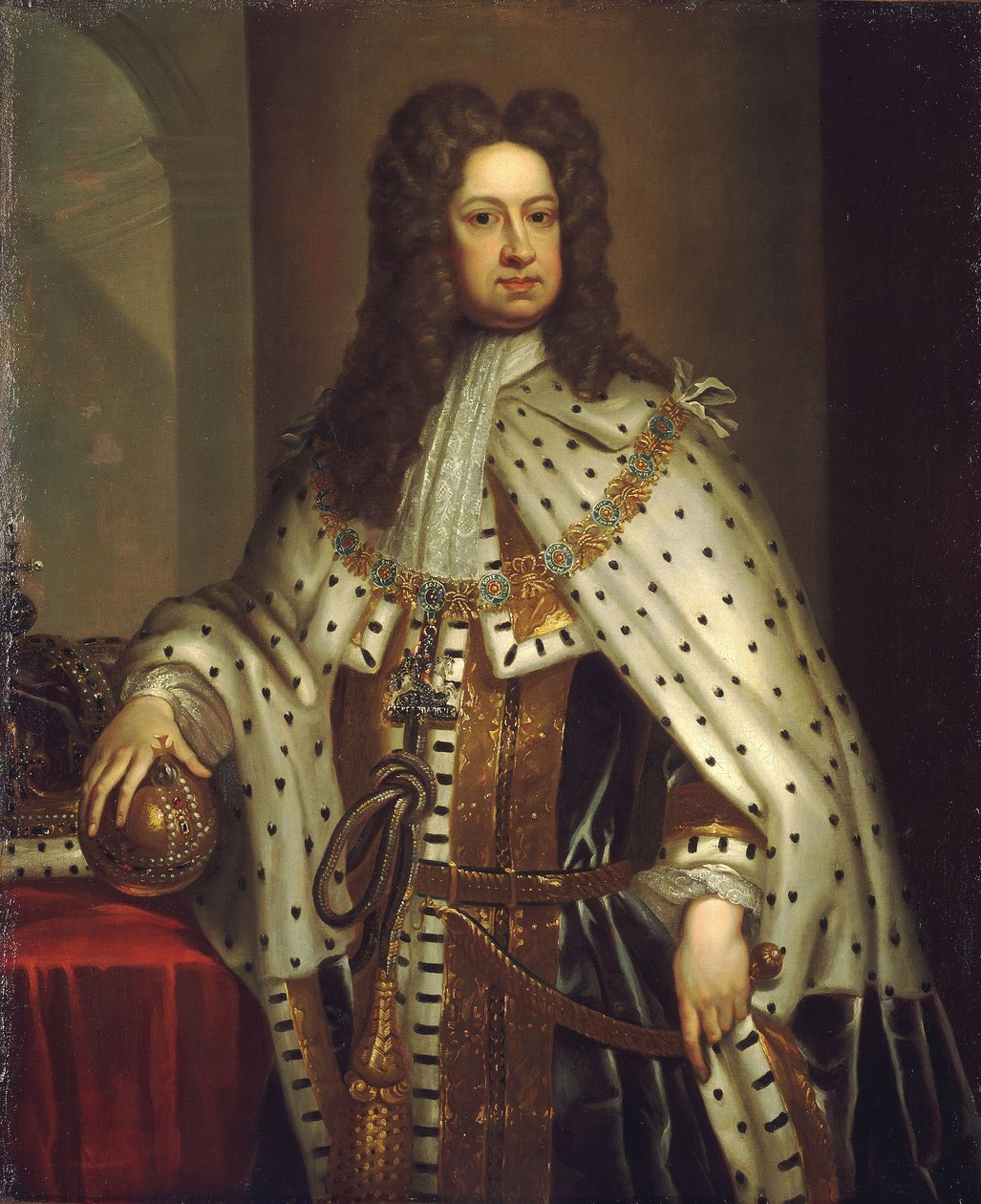 George I (1660-1727), ca. 1714 (olie på lærred) af Godfrey Kneller