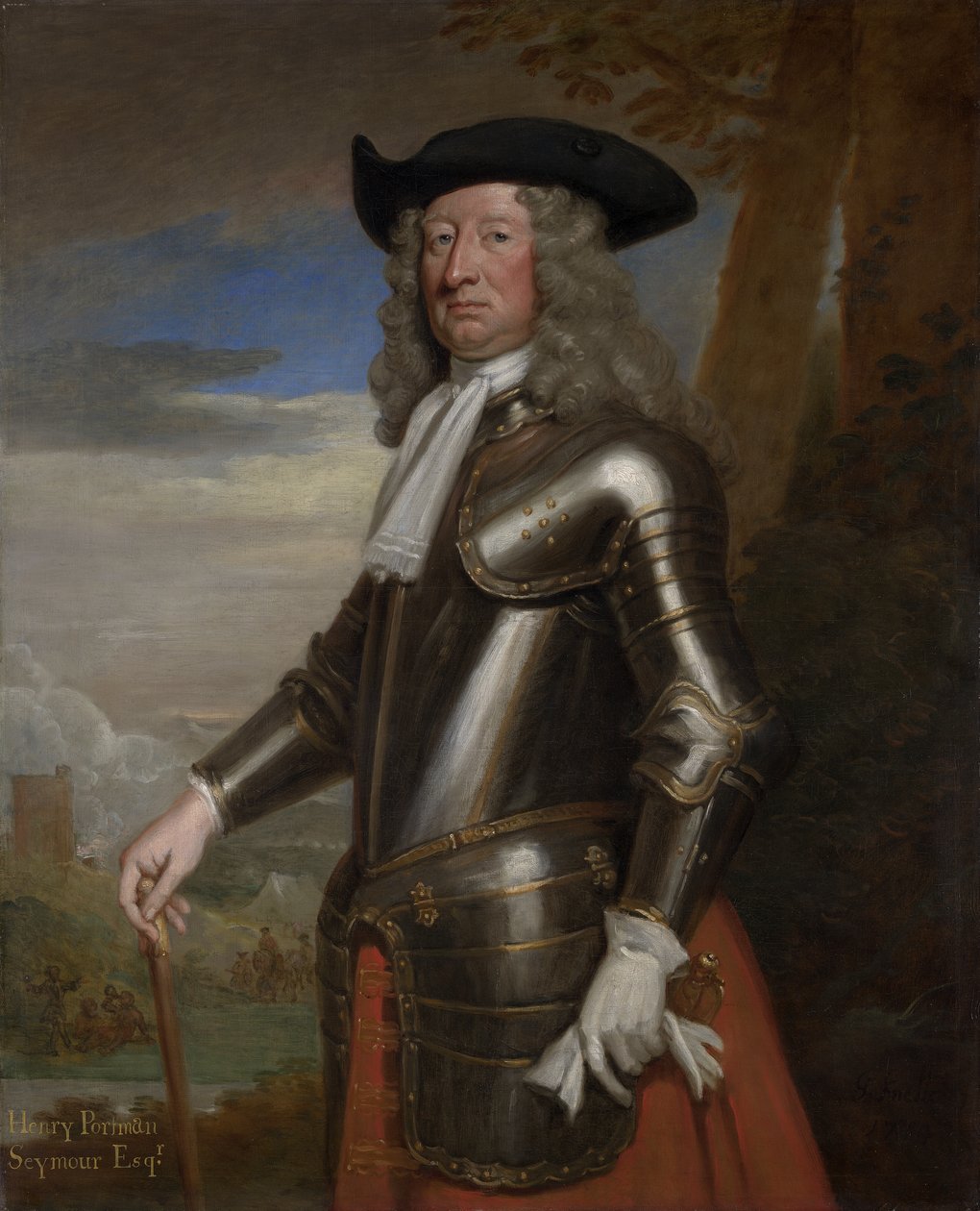 Henry Seymour Portman (ca. 1637-1728) 1714 (olie på lærred) af Godfrey Kneller