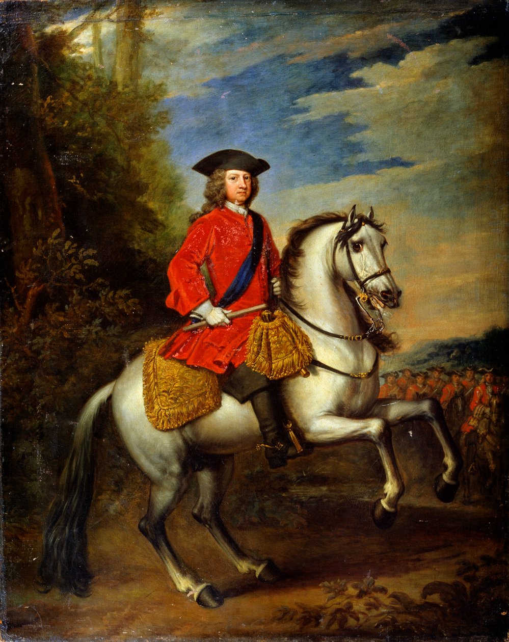 Portræt af kong George I af Storbritannien, 1717 af Godfrey Kneller
