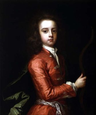 Portræt af en dreng, der siges at være hertugen af Gloucester, der holder en bue, af Godfrey Kneller