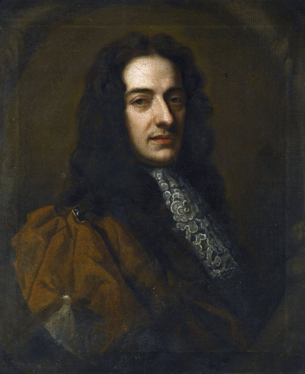 Portræt af violinisten og komponisten Nicola Matteis (Matheis, vers 1670-1698) par Kneller, Sir Gotfrey (1646-1723). Olie på lærred, størrelse: 76x65 af Godfrey Kneller