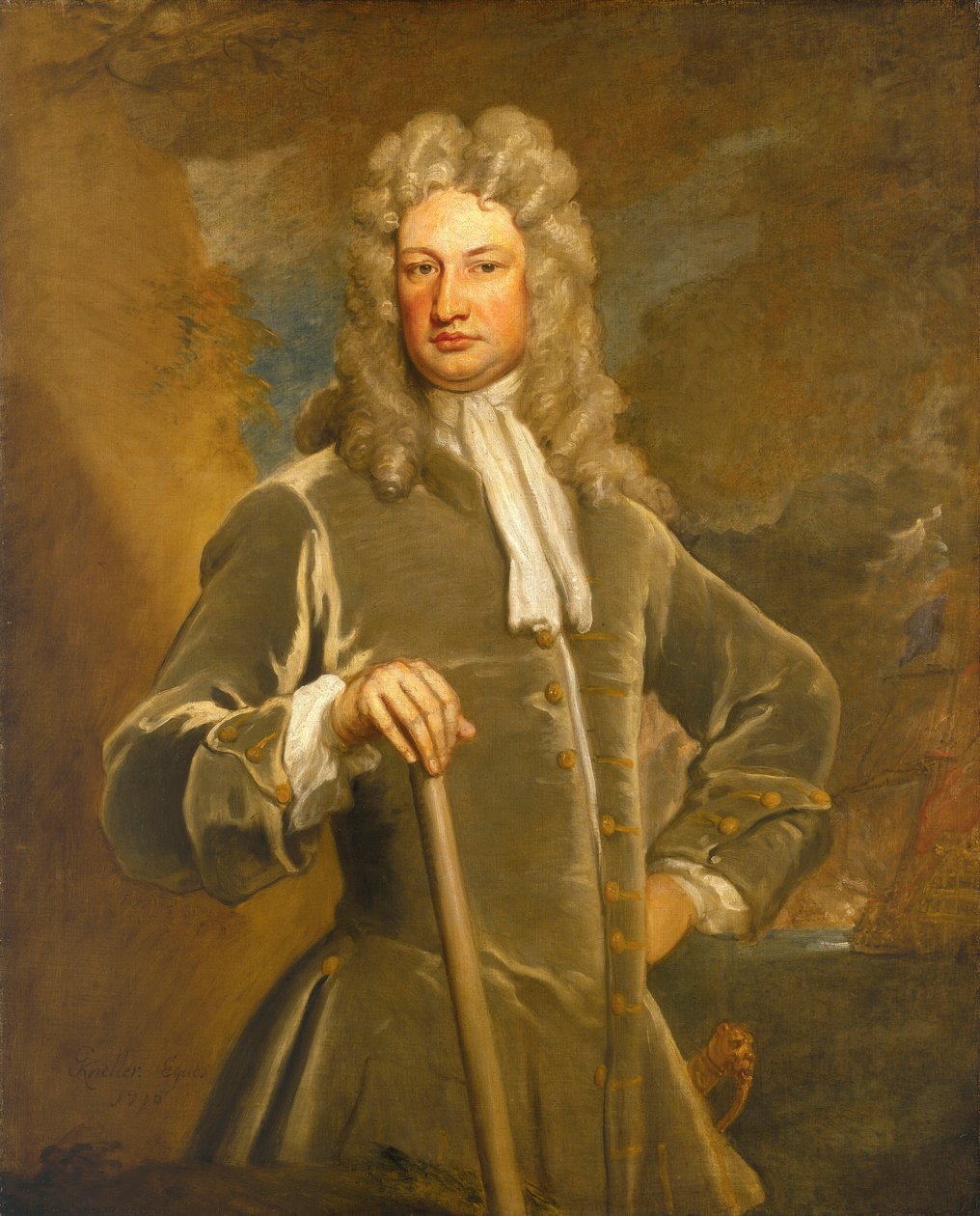 Sir Charles Wager (1666-1743) af Godfrey Kneller