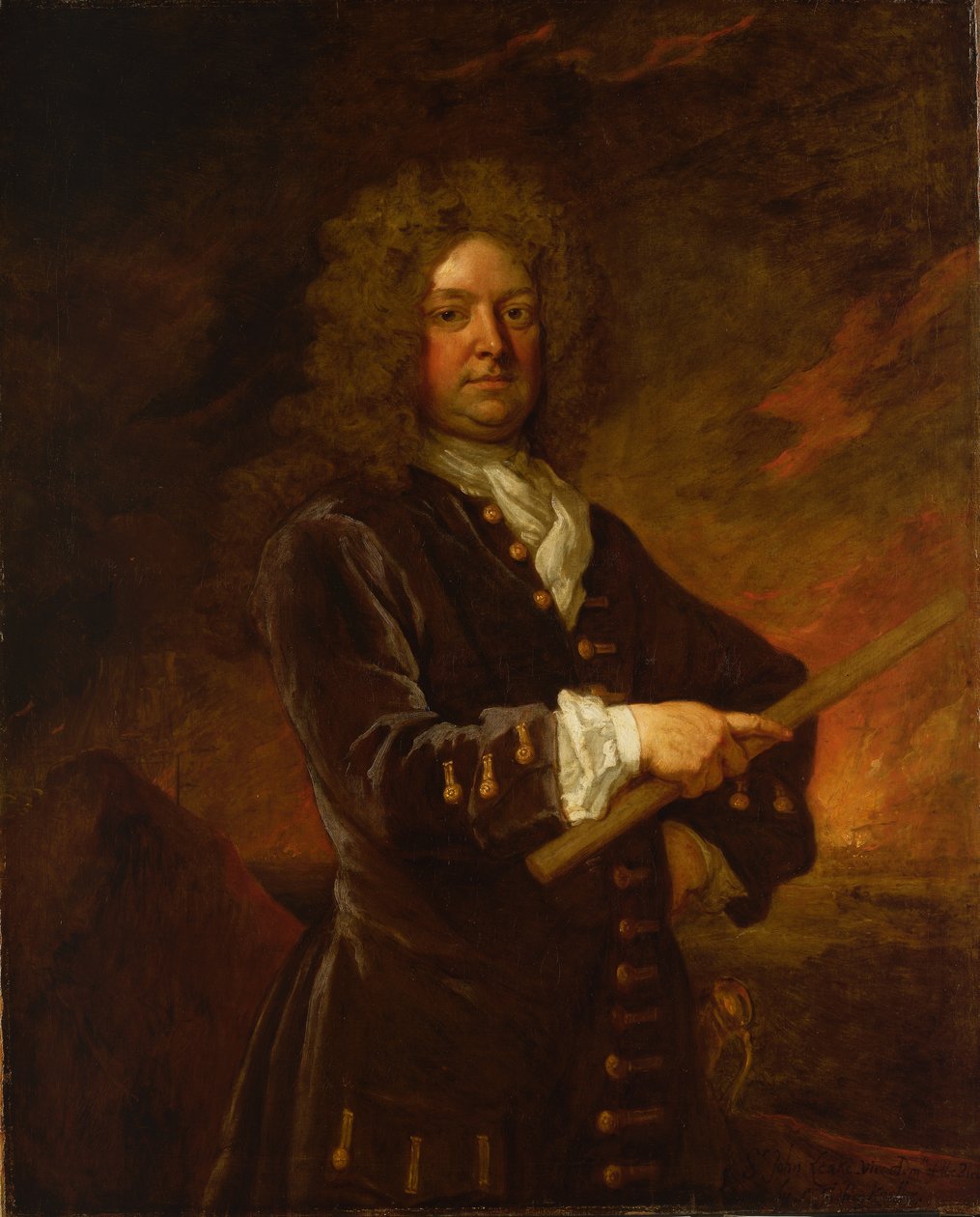 Viceadmiral Sir John Leake (1656-1720), slutningen af det 17. til begyndelsen af det 18. århundrede (oliemaleri) af Godfrey Kneller