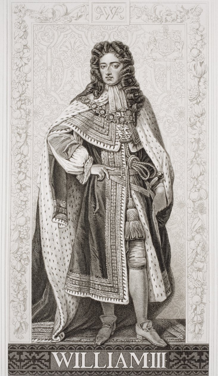 William III (1650-1702) fra `Illustrationer af engelsk og skotsk historie