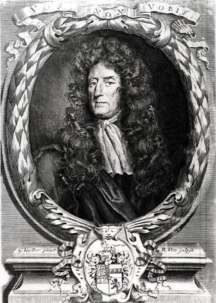 Portræt af Sir Roger LEstrange (1616-1704) af Godfrey after Kneller