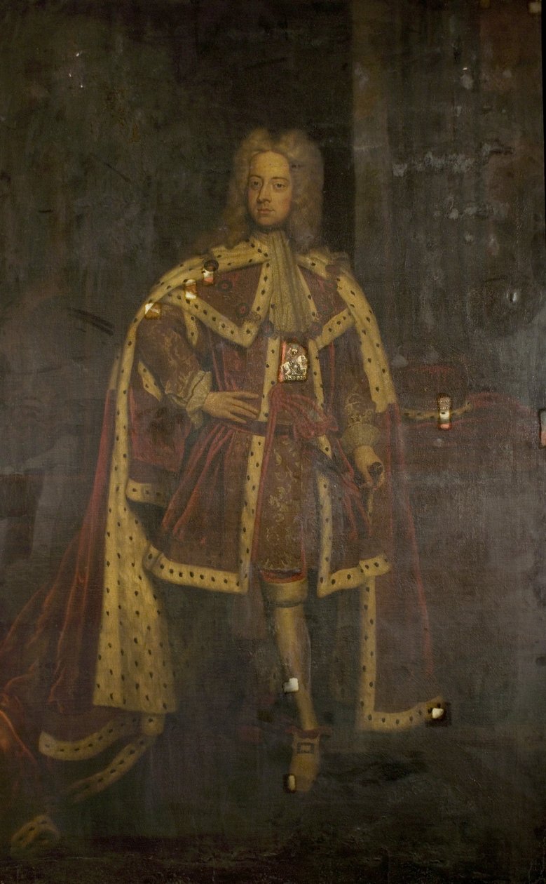 Prinsen af Wales, senere George II, ca. 1716 af Godfrey after Kneller