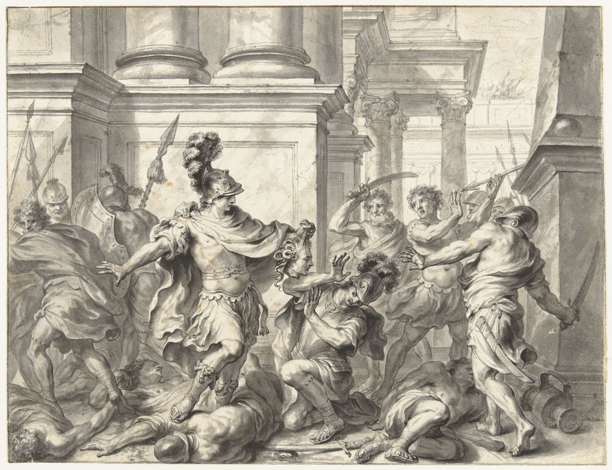 Perseus viser hovedet af Medusa af Godfried Maes