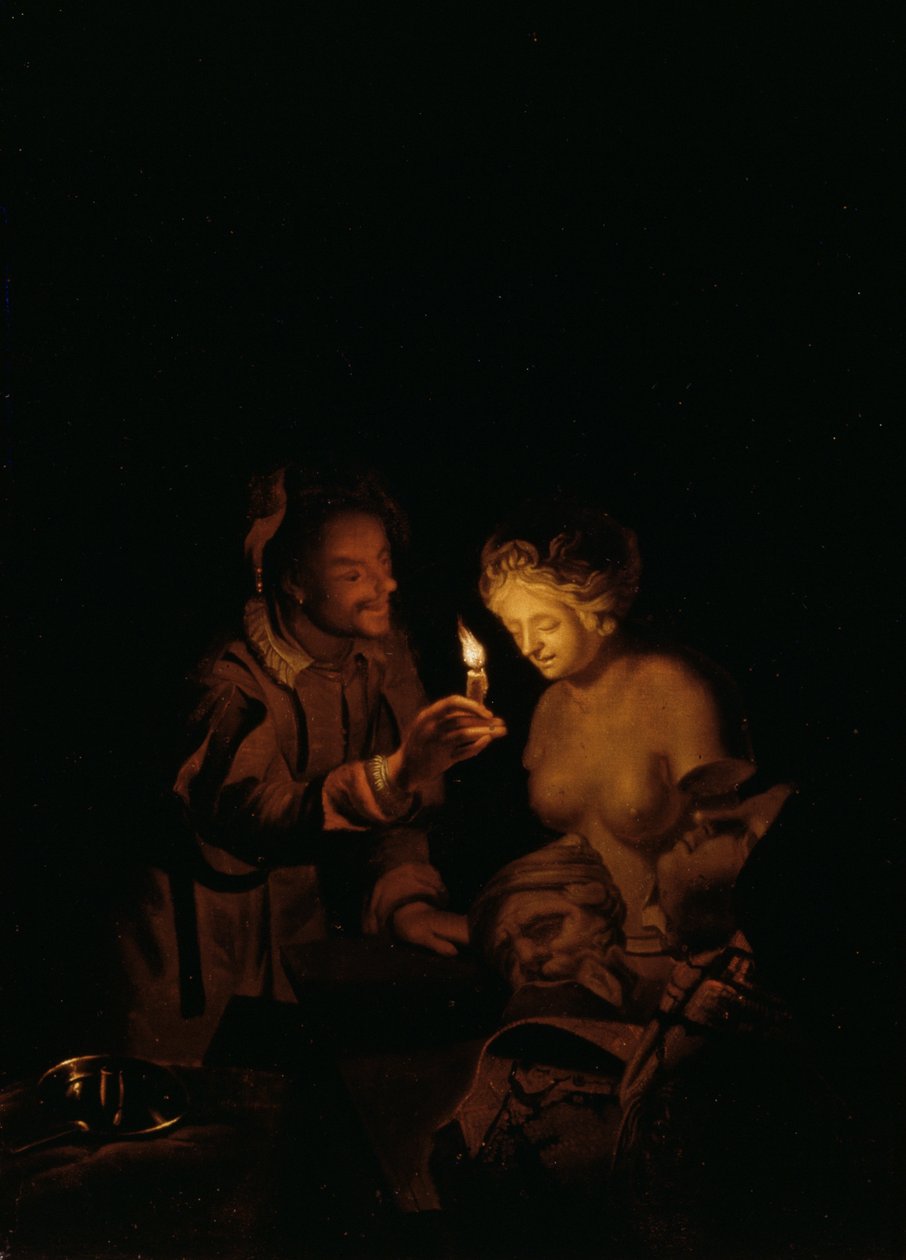 Pygmalion og Galatea (panel) af Godfried Schalcken