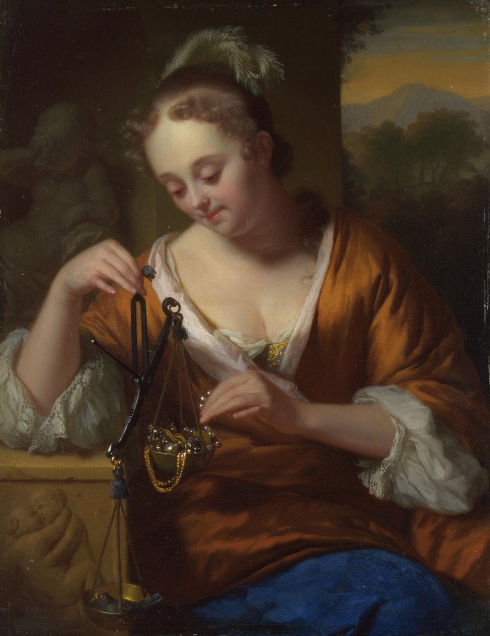 Allegori om dyd og rigdom, ca. 1665-1667 af Godfried Cornelisz Schalcken