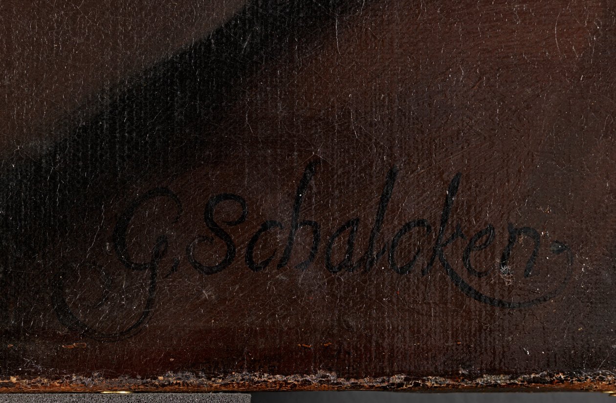 Selvportræt (detalje), før 1706 (olie på lærred) af Godfried Schalcken