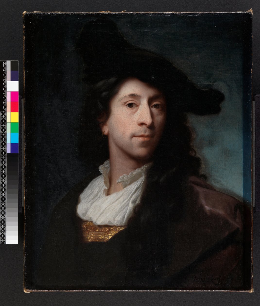 Selvportræt, før 1706 af Godfried Schalcken
