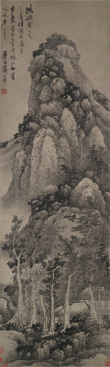 En høj pavillon af Gong Xian