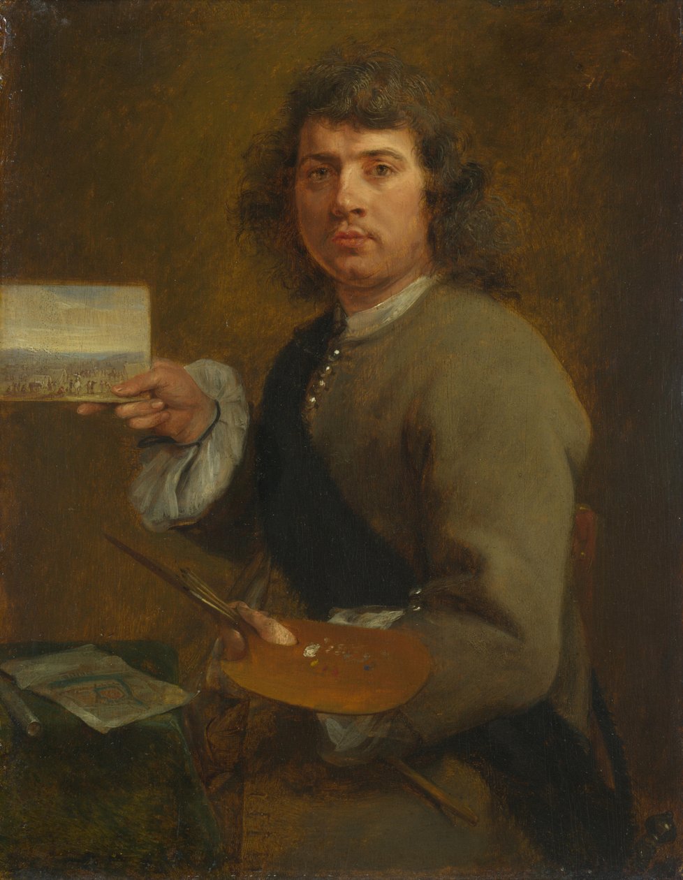 Syn (Portræt af Robert van den Hoecke (1622-1688), før 1661 (olie på træ) af Gonzales Coques
