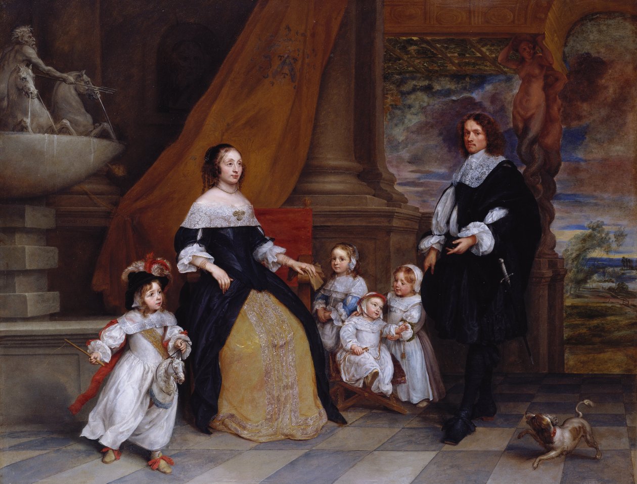 Familien til Jan-Baptista Anthoine af Gonzales Coques