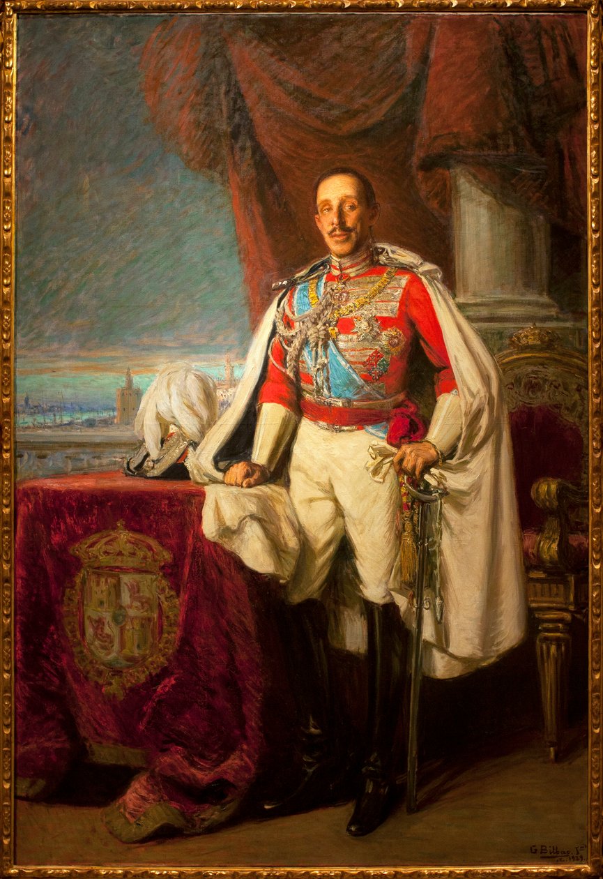 Alfonso XIII af Spanien - Portræt af Alfons XIII - Maleri af Gonzalo Bilbao Martinez (1860-1938), olie på lærred af Gonzalo Bilbao Martinez
