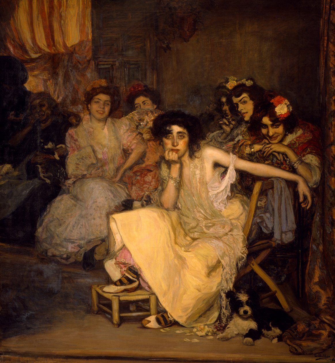 Slave, af Gonzalo Bilbao Martinez (1860-1938), olie på lærred af Gonzalo Bilbao Martinez