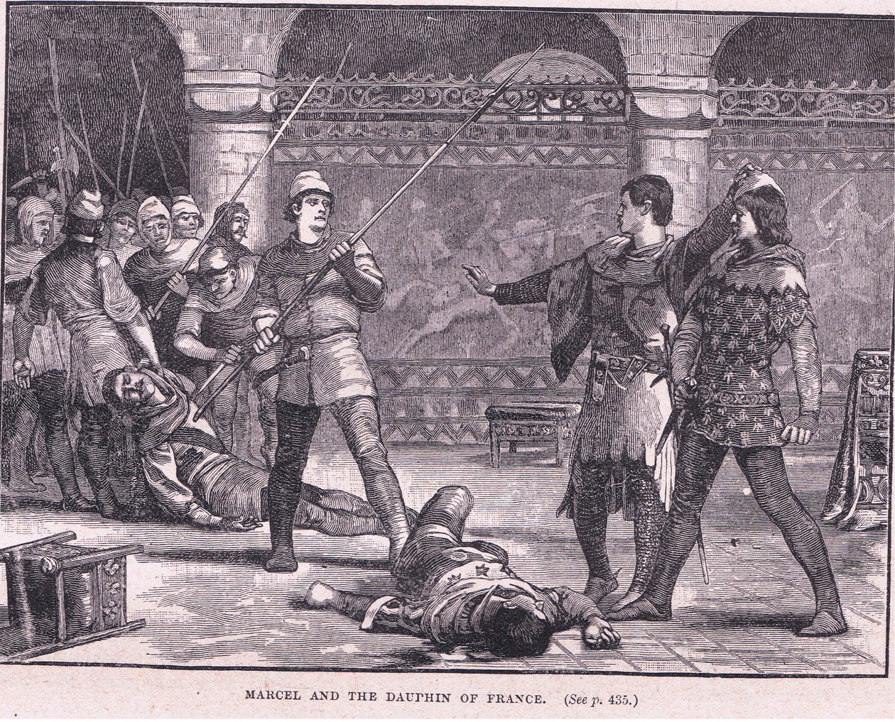 Marcel og Dauphinen af Frankrig 1358 e.Kr af Gordon Frederick Browne
