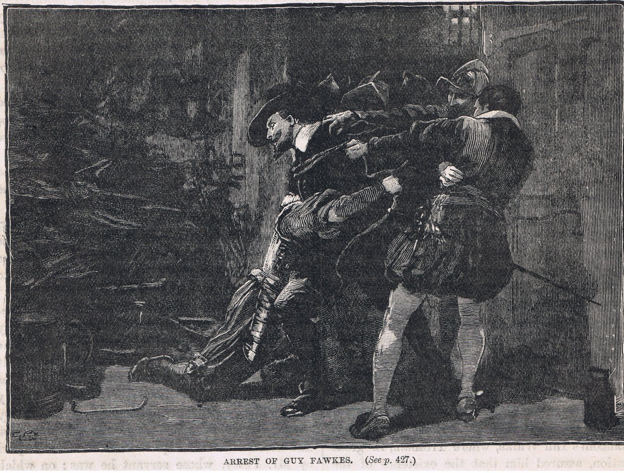 Anholdelsen af Guy Fawkes 1605 af Gordon Frederick Browne