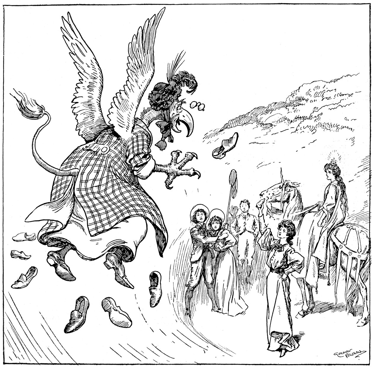 Hun blev en bærer-griffin, 1906 af Gordon Frederick Browne
