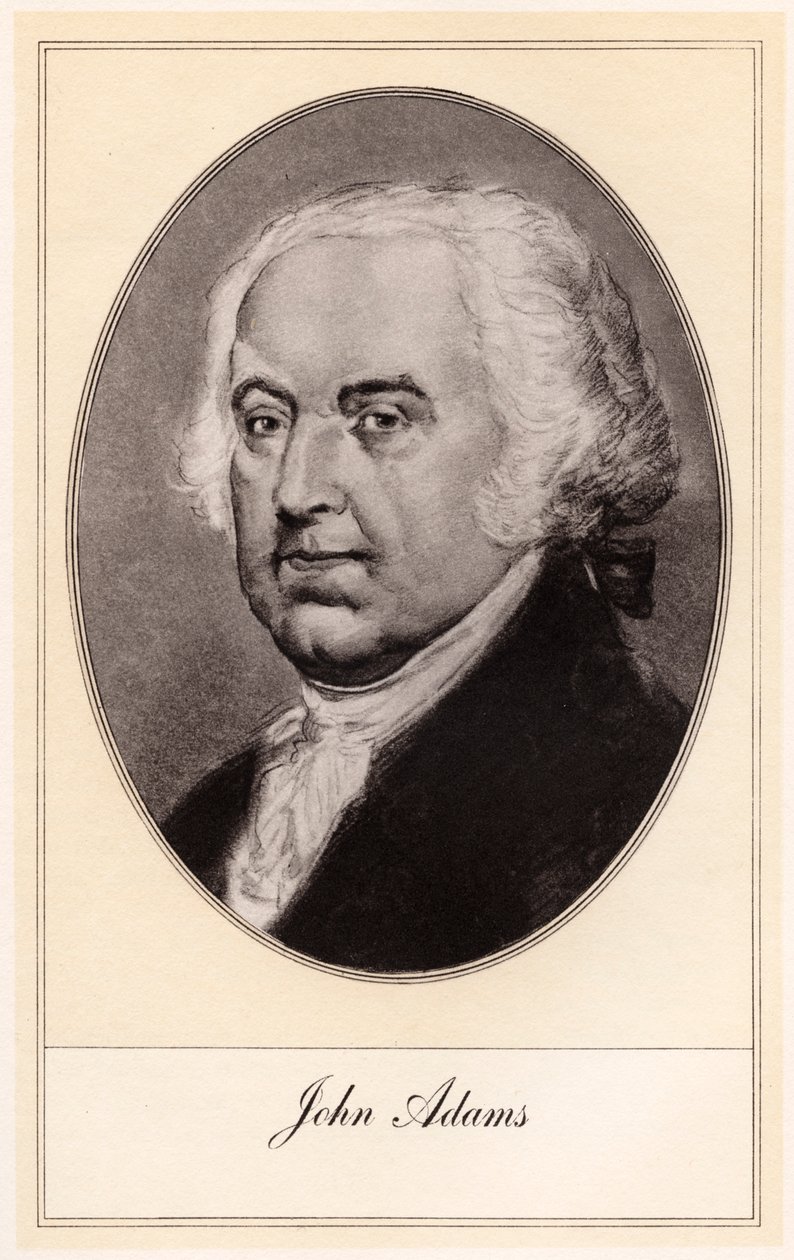 John Adams, anden præsident for USA, begyndelsen af det 20. århundrede. af Gordon Ross