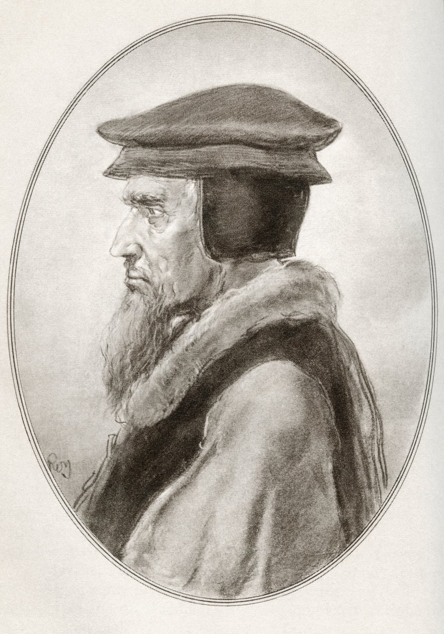 John Calvin, født Jehan Cauvin, fra Living Biographies of Religious Leaders af Gordon Ross